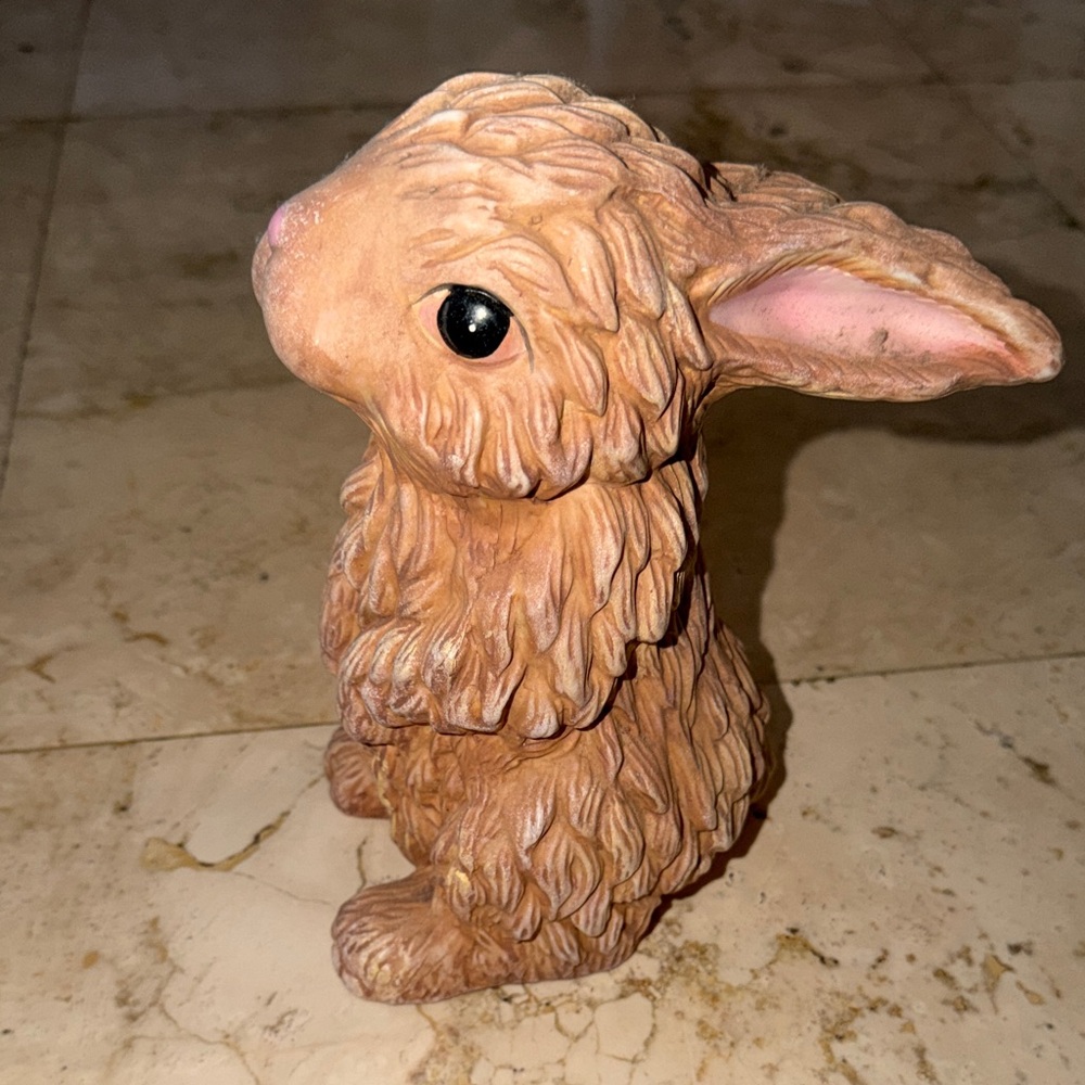 Cute charming Easter Tan Bunny Figurine